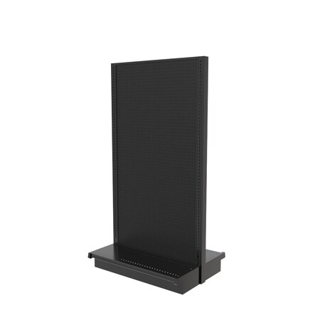 Lozier Gondola Island Display Starter, Black 36W 72H 13D P373T-ST